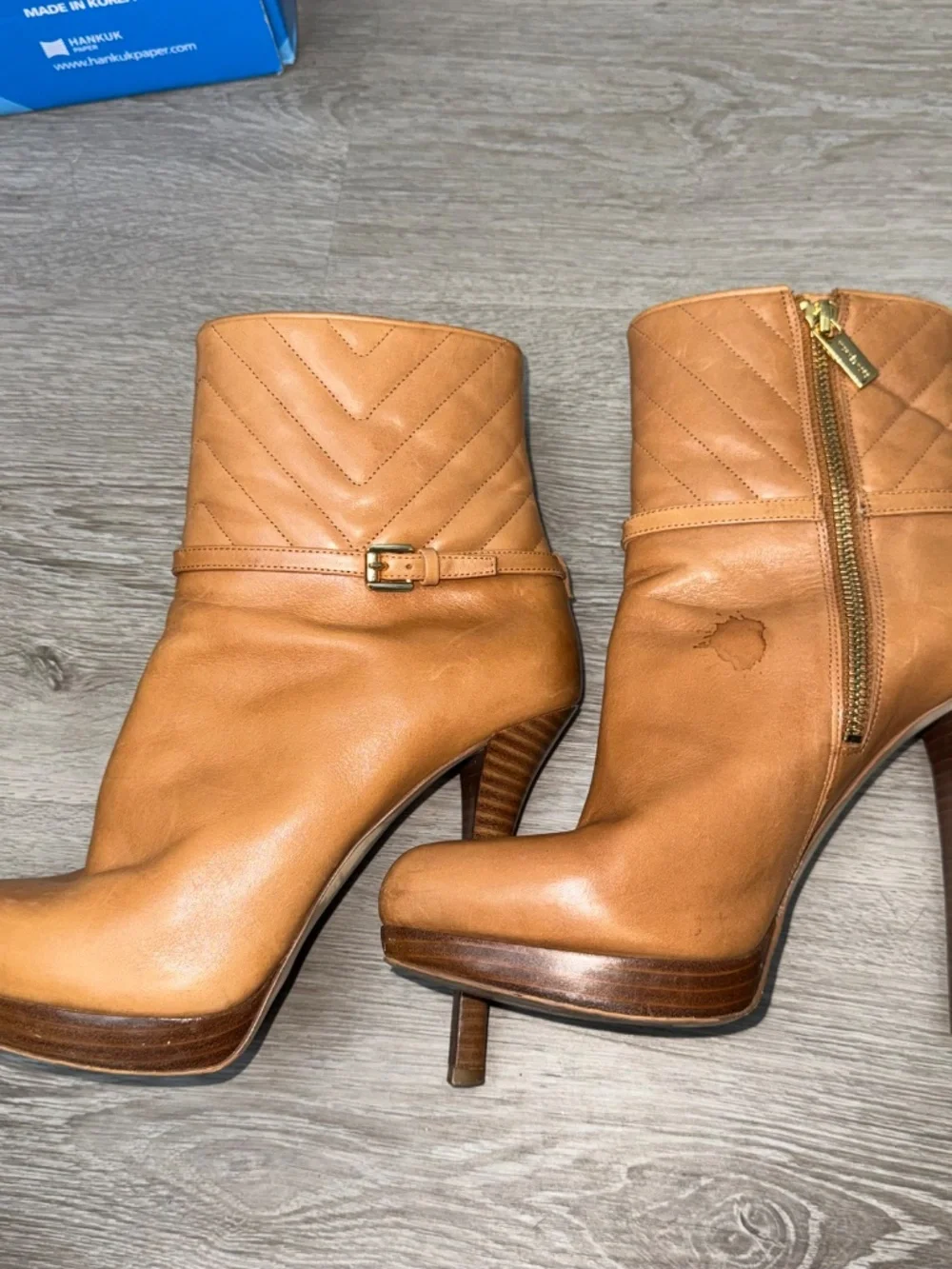 Michael Kors leather ankle booties